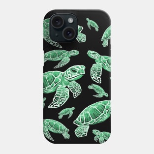 Green Sea Turtles Design Phone Case