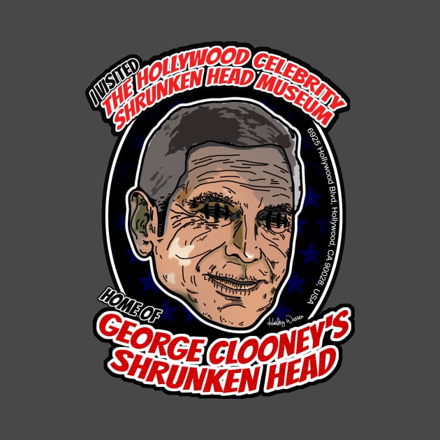 The Hollywood Celebrity Shrunken Head Museum - George Clooney by Harley Warren