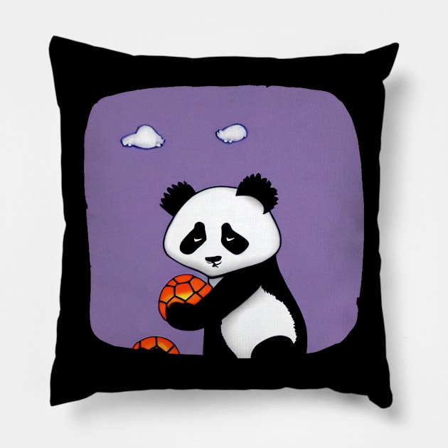 Angry Face Panda Pillow by Suga Collection