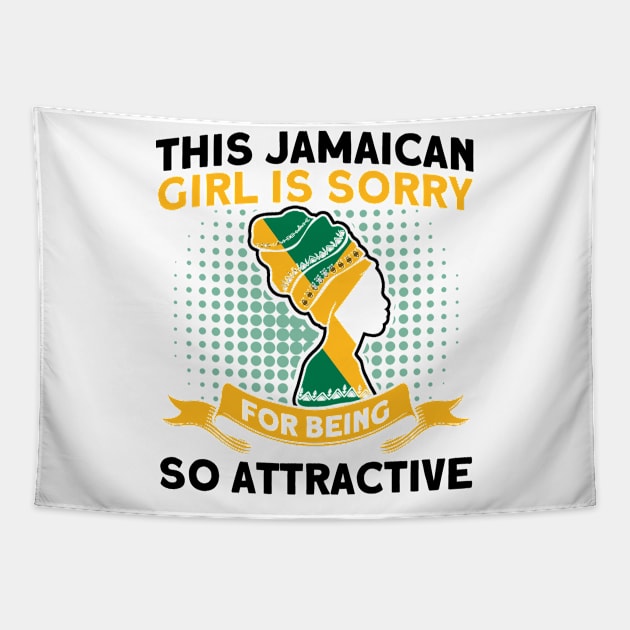 This Jamaican Girl Is Attractive Jamaican Roots Tapestry by Toeffishirts