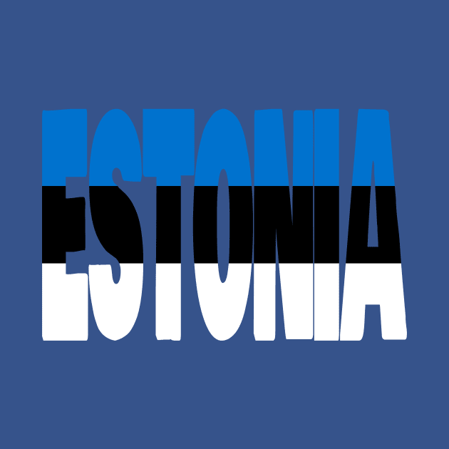 Estonia flag stencil by Kuni Art