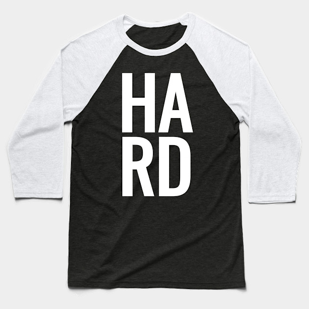 Hard Large Text Hustle Tough Guy Baller Gift For Dad Baseball
