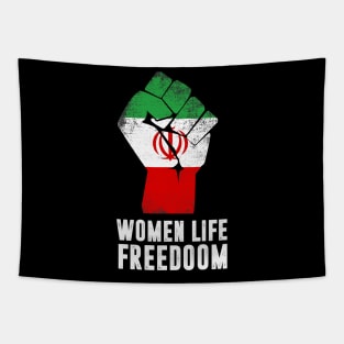 Free Iran Women life freedom stand with Persian women,Iran Tapestry