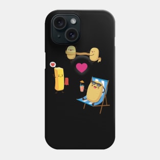 potatoes in love Phone Case