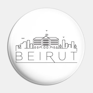 Beirut Skyline Design Pin