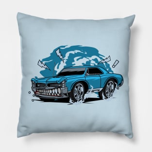 BLUE MUSCLE CAR Pillow