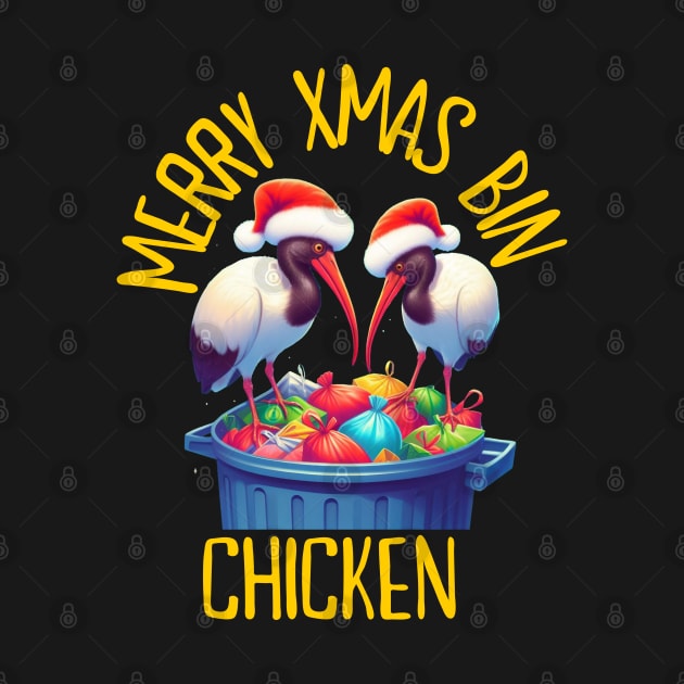 Bin Chicken Christmas by BukovskyART