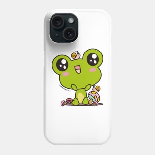 cute frog, kawaii frog cartoon Phone Case