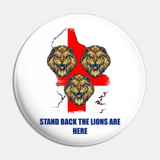 England Euro 2021 Lions, Stand back Pin