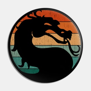 Retro Mortal Dragon Pin