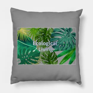 Eco-local living,palm treesummer, summertime, summer season Pillow