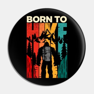 Sasquatch Hiking Funny Pin