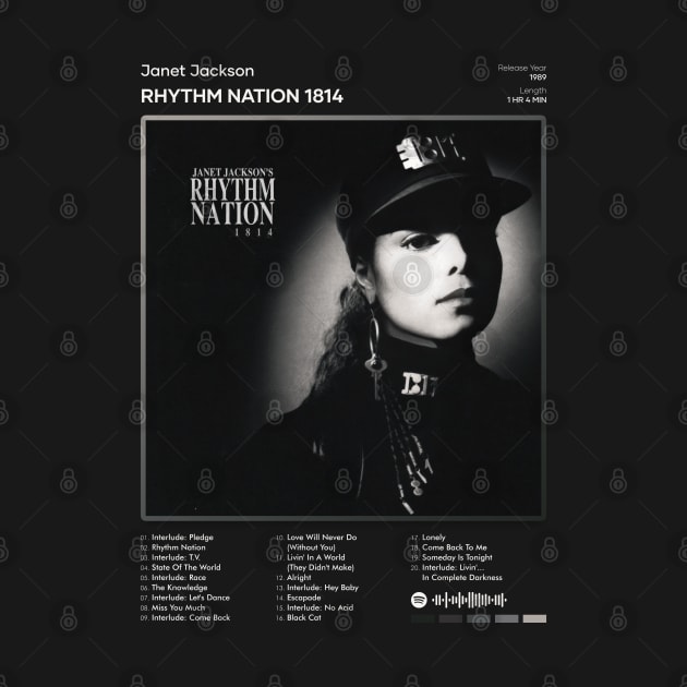 Janet Jackson - Rhythm Nation 1814 Tracklist Album by 80sRetro