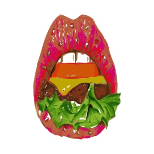 burger lips T-Shirt