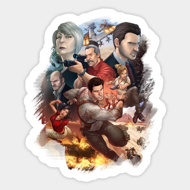 Uncharted 3 - Uncharted - Sticker