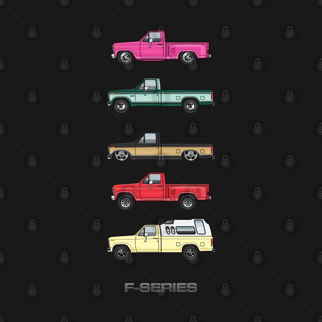 Five Trucks by JRCustoms44