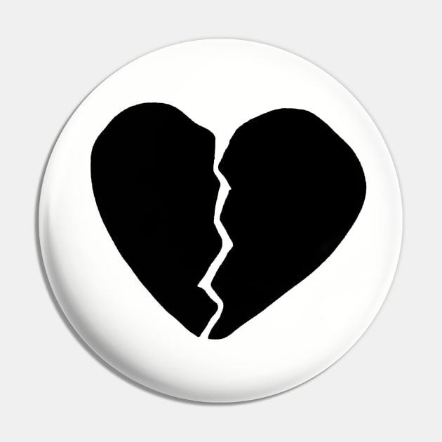 Black Heart Pin by Tri8al