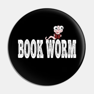 Book worm Pin