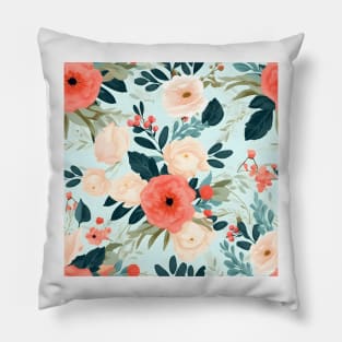 Wedding Flowers Pattern 4 Pillow