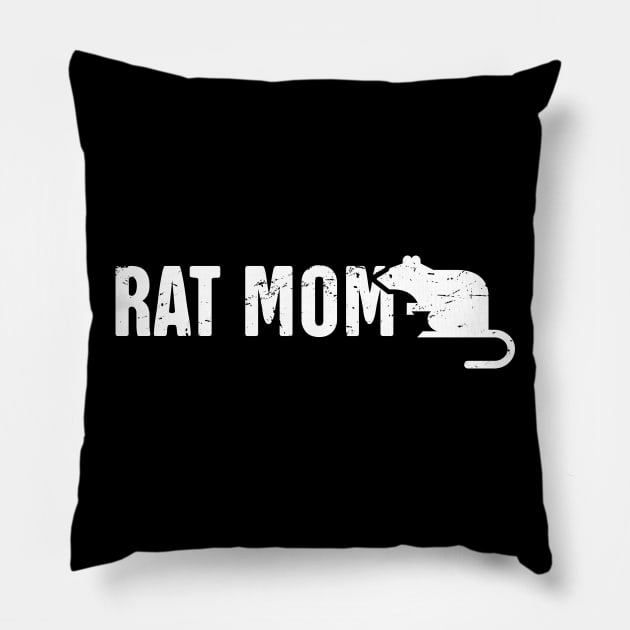 Rat Mom | Cute Funny Gift Pillow by MeatMan