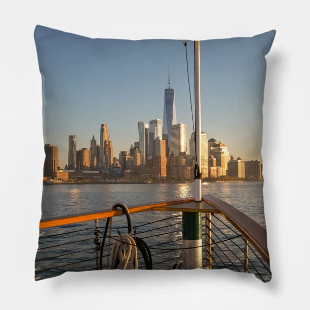 New York Yacht Pillow by igjustin