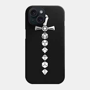 Polyhedral Dice Sword of the Fighter Phone Case