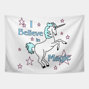 I Believe in Magic Unicorn Tapestry