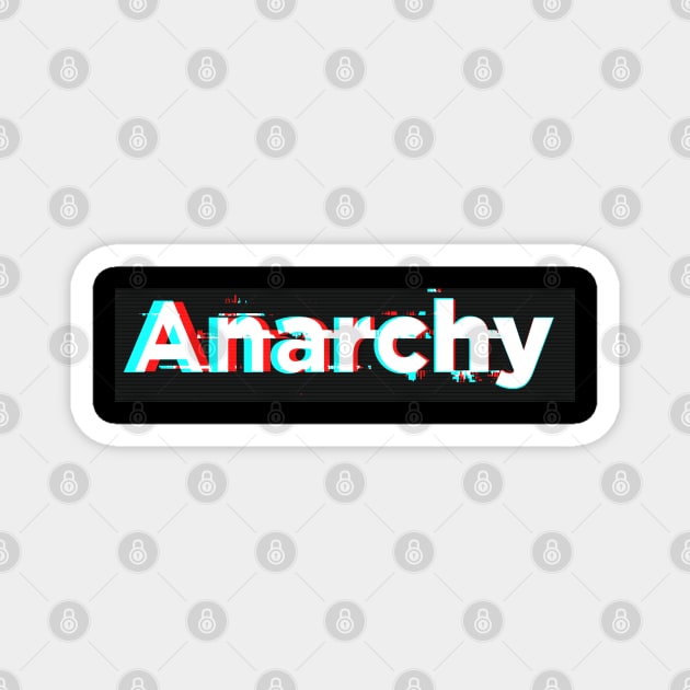 Anarchy box logo Magnet by realglitch