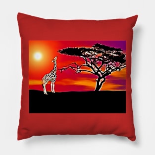 African Acacia Tree Pillow