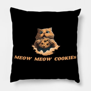 Meow Meow Cookies Pillow