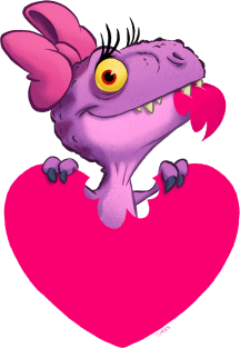 Dino Love Magnet