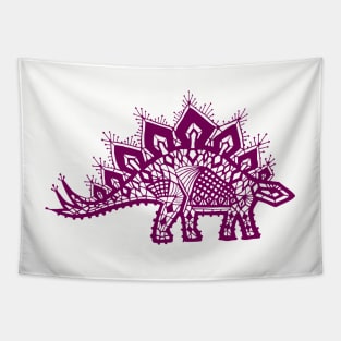 Stegosaurus Lace - Purple Tapestry