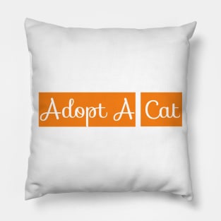 Adopt A Cat Pillow