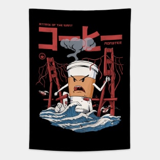 COFFEE MONSTER Tapestry