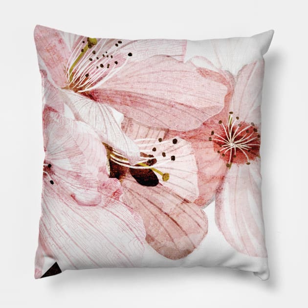 Cherry Tree Pillow by KatherineBlowerDesigns