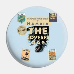 Covfefe Coast Fronds and Badges - Nambian Sky Pin