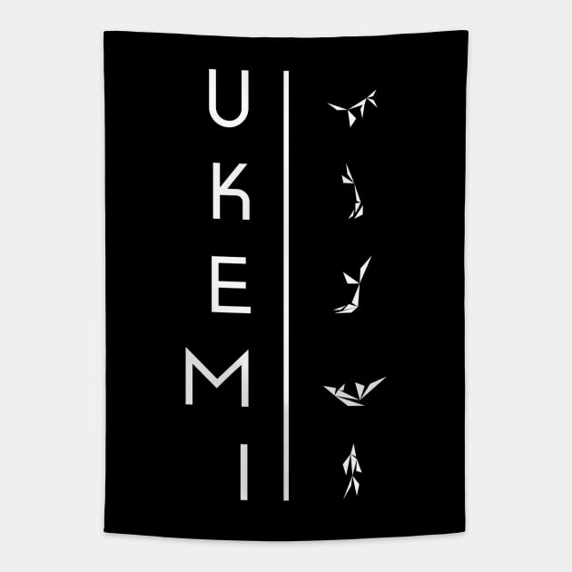 Ukemi - Martial arts T-shirt for Judo and Aikido Fans Tapestry by KritwanBlue