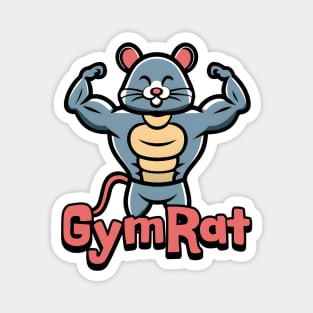 Gymrat Cute Muscular Rat Magnet