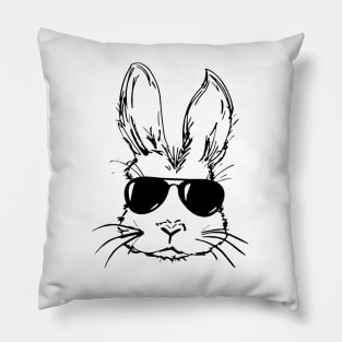 Easter Bunny Sunglasses Pillow