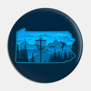 Disc Golf Pennsylvania Blues Mountain Landscape Edit Pin