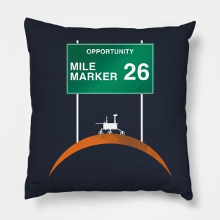 Opportunity: Mile Marker 26 Pillow