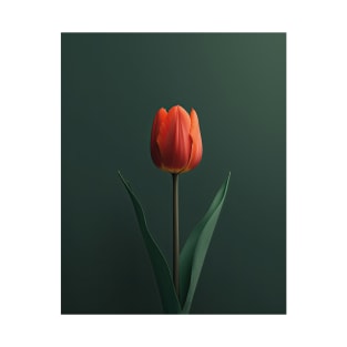 Vibrant Tulip Blooms - Nature's Elegance in Art T-Shirt