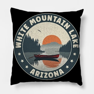 White Mountain Lake Arizona Sunset Pillow