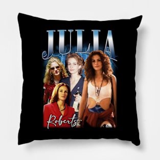 Retro recognizable faces in film Pillow