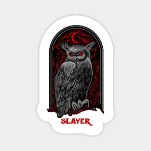 The Moon Owl Slayer Magnet