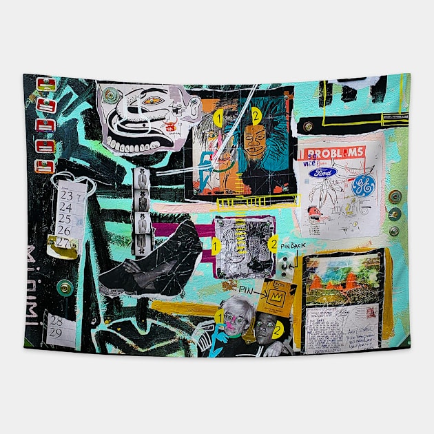 DOS CABEZAS DOS Tapestry by Basquiat