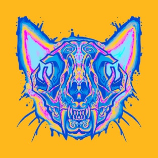 Diaphonized cat skull Pan flag edition T-Shirt