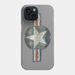 USAF Roundel in distressed megatex Phone Case