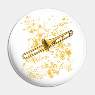 Trombone Teacher Trumpeter Brass Musician Pin