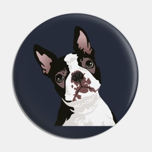 Cute Boston Terrier Dog for Boston Terrier Owner Pin